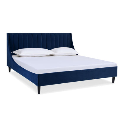 Aspen - Vertical Tufted Modern Headboard Platform Bed Set