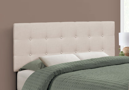 Full Size, Bed Headboard Only Upholstered, Transitional - Beige