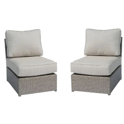 Armless Patio Chair With Cushions