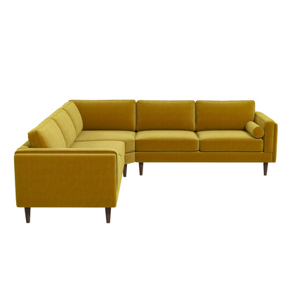 Amber - Velvet Corner Sectional Sofa