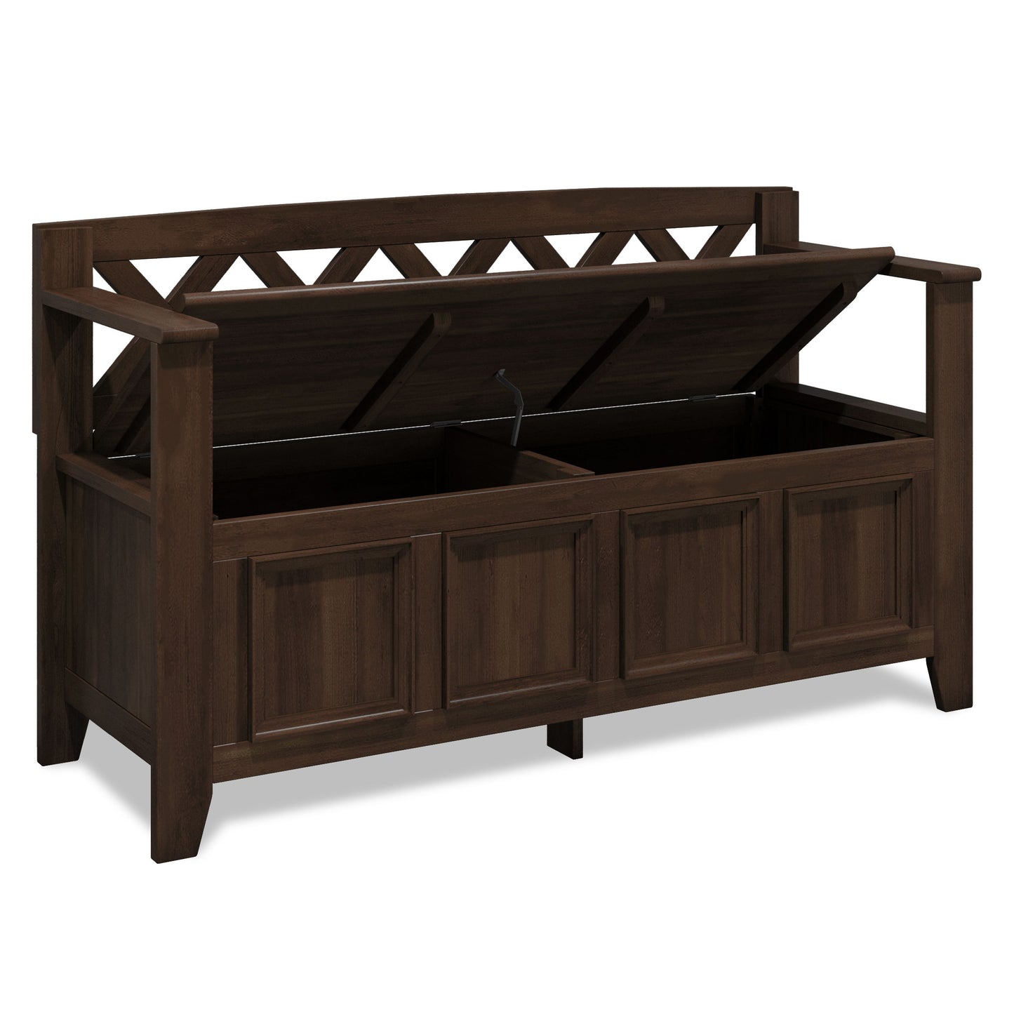 Amherst - Entryway Storage Bench - Natural Aged Brown