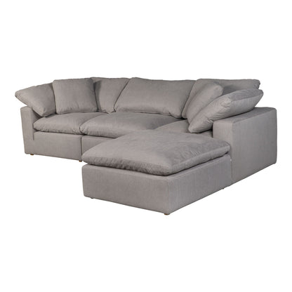 Terra - Condo Lounge Modular Sectional Livesmart Fabric - Light Gray