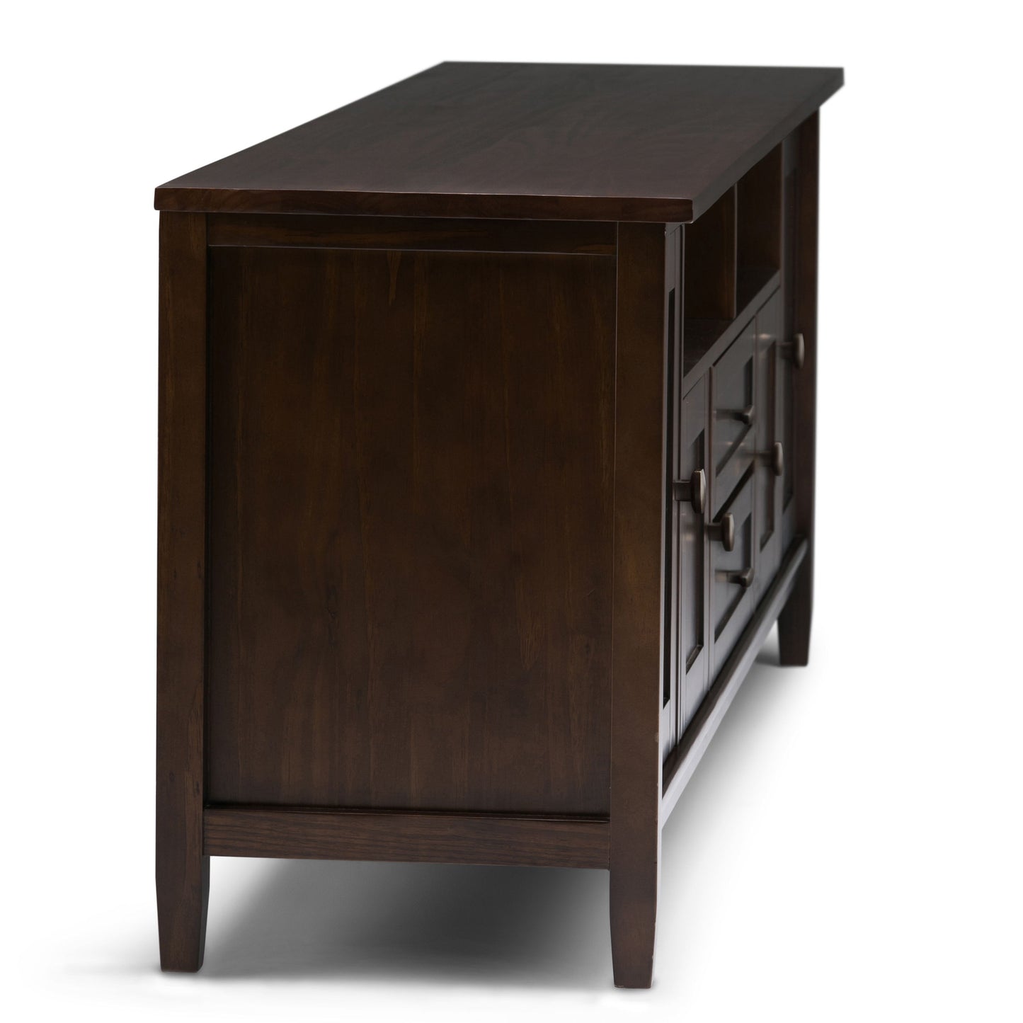 Warm Shaker - TV Media Stand Handcrafted - Tobacco Brown