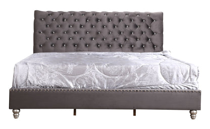 Elegant Transitional Upholstered Bed