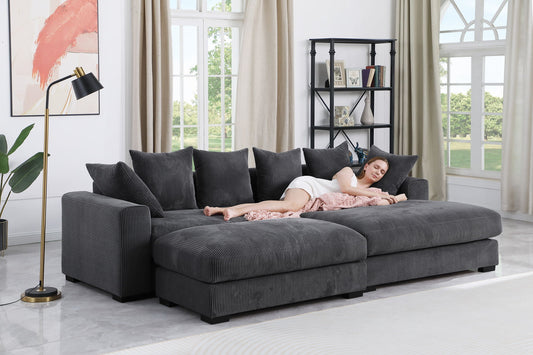 Duke - 4 Piece Upholstered Sectional