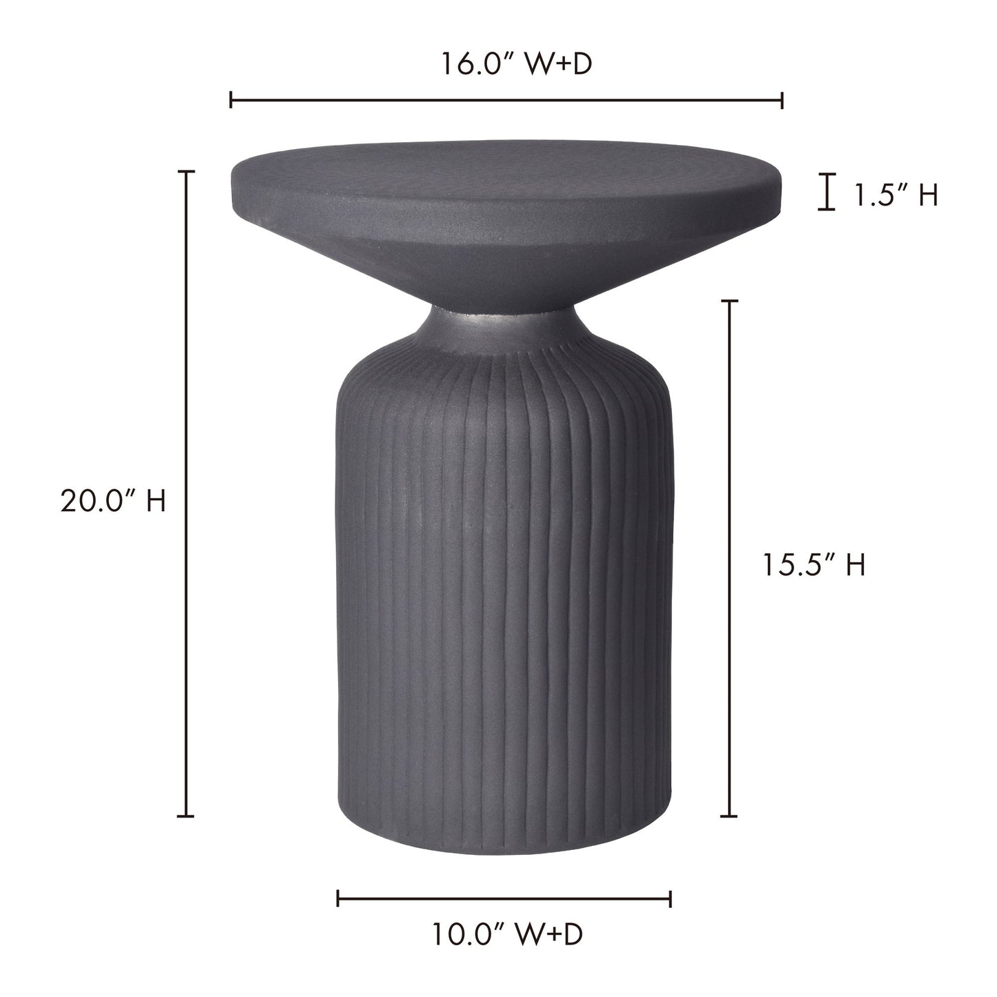 Yoli - Side Table - Black