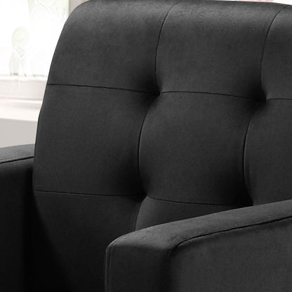 Hale - Velvet Accent Armchair With Tufting