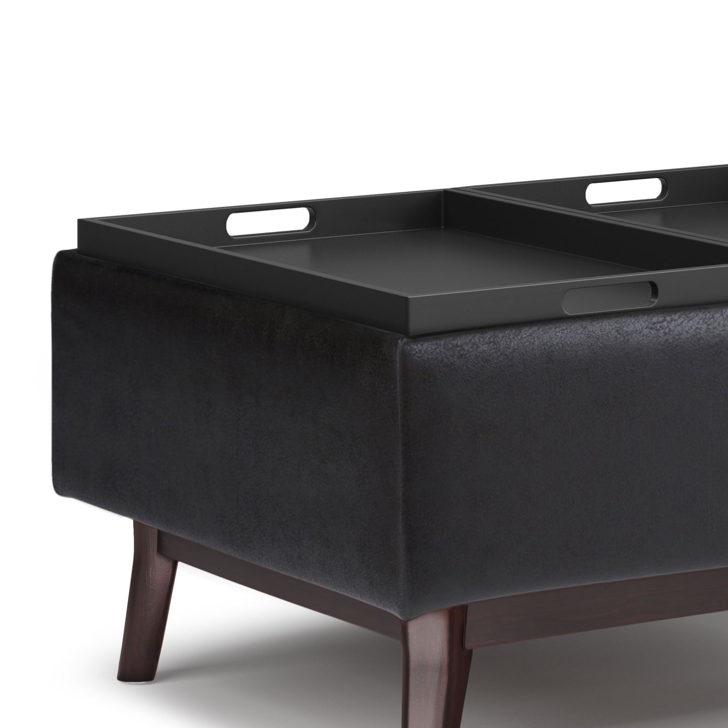 Owen - Tray Top Small Coffee Table Upholstered Storage Ottoman