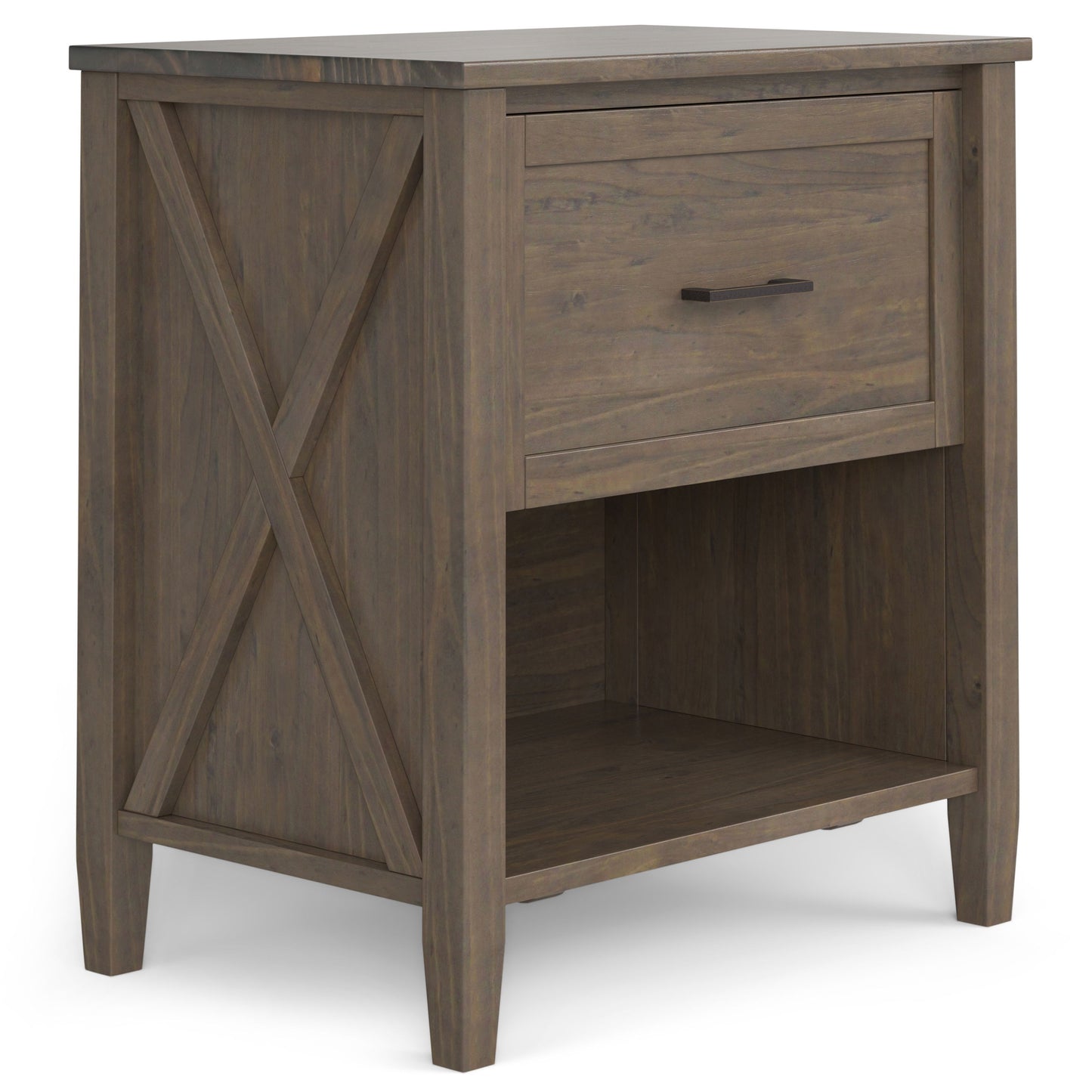 Ela - Bedside Table - Smoky Brown