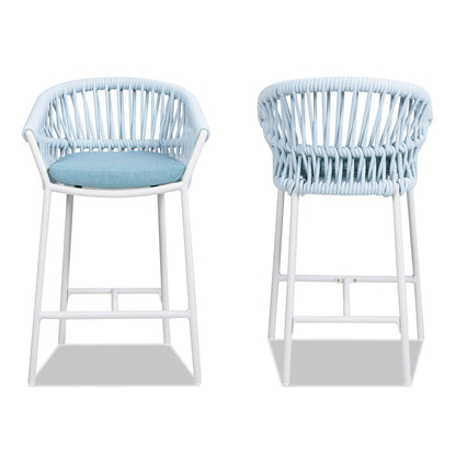 Maiden - Patio Counter Stool Sunproof Olefin (Set of 2)