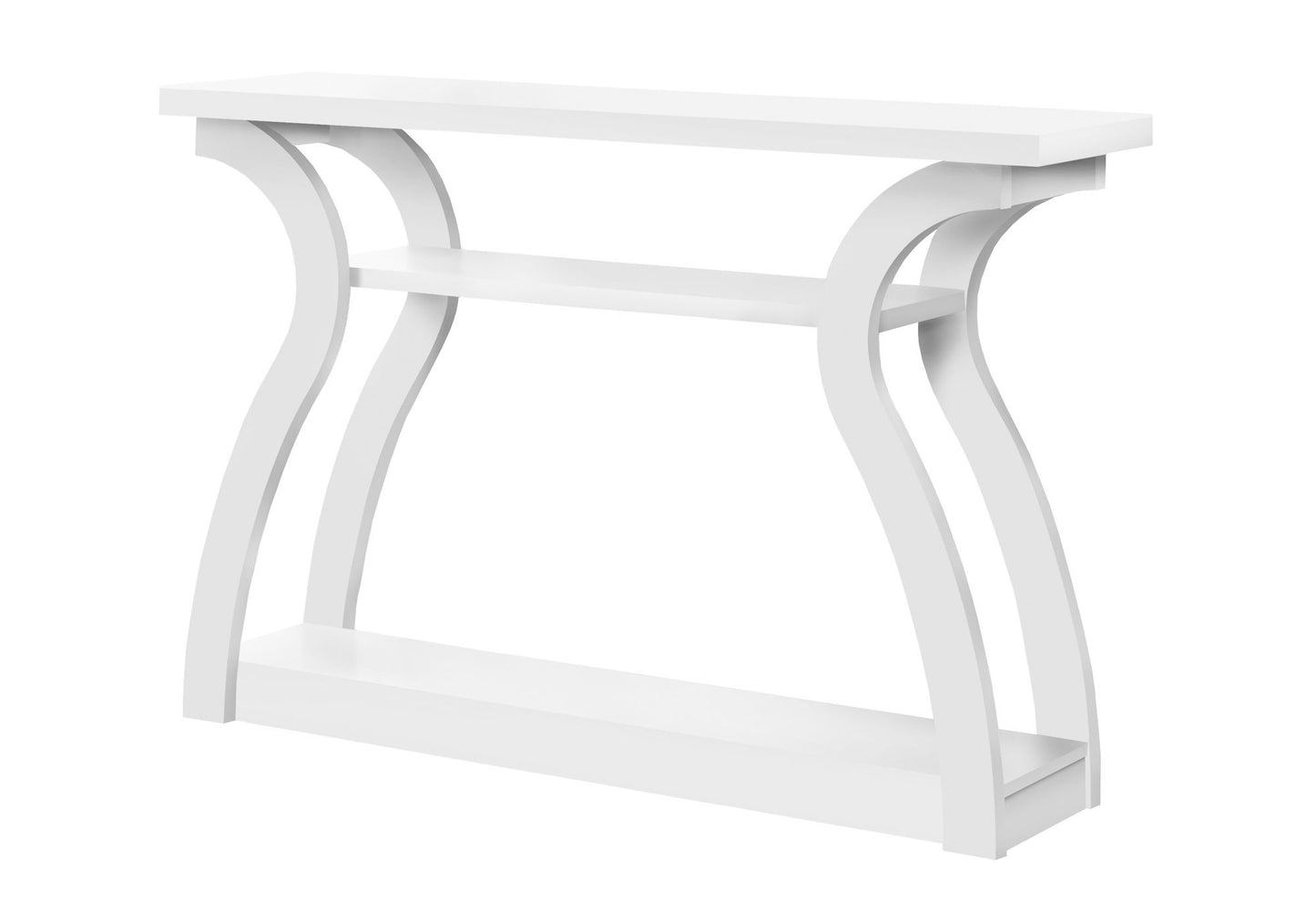 Accent Console Table For Entryway, Unique Curved Design