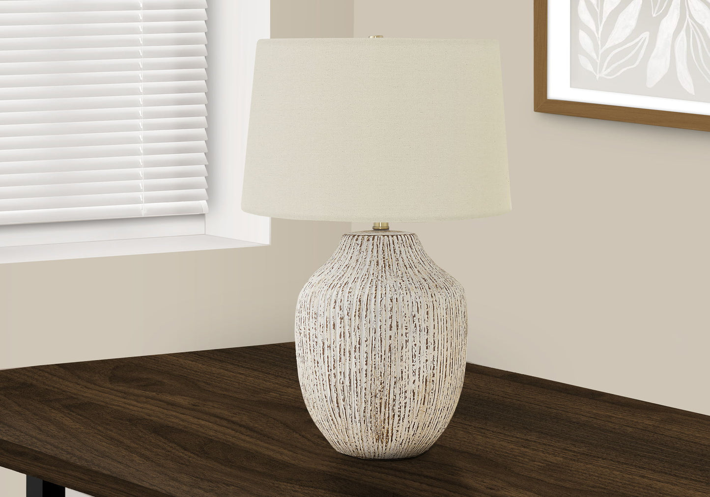 Lighting, Table Lamp, Ceramic, Transitional - Cream