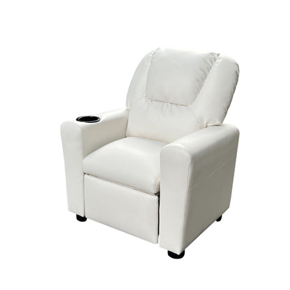 Marisa - PU Leather Kids Recliner Chair With Cupholder