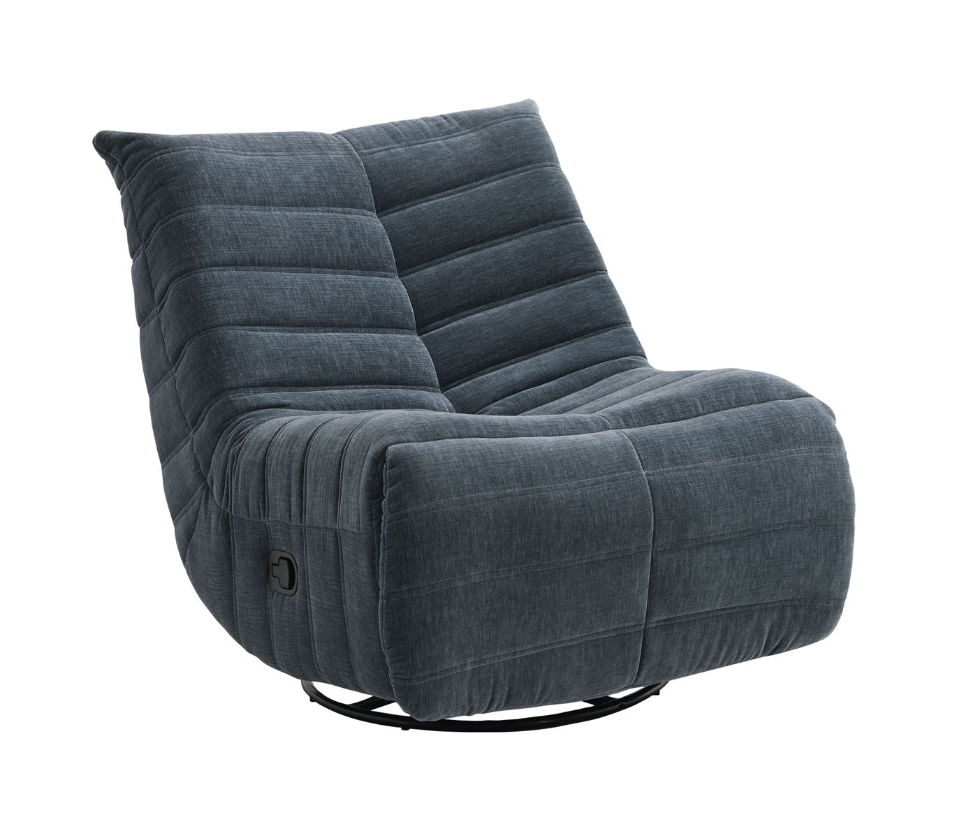 Talmon - Chenille Glider Recliner With Swivel