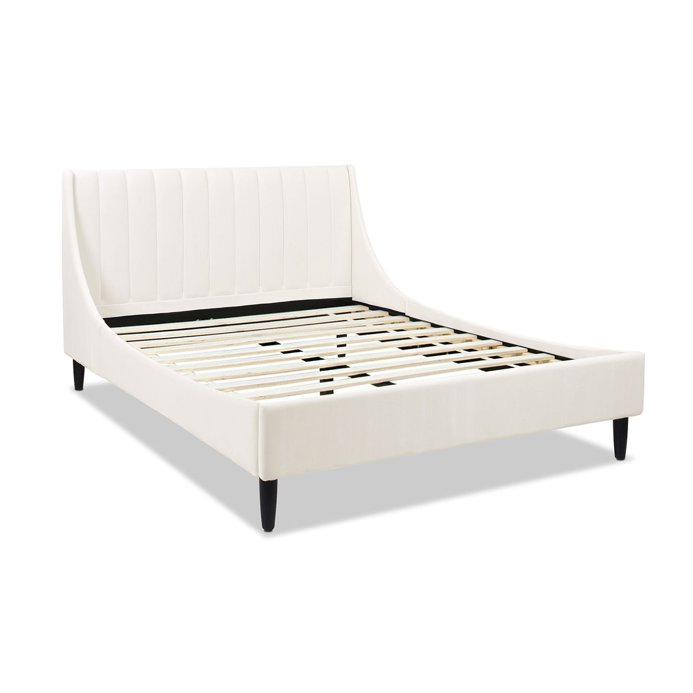 Aspen - Vertical Tufted Modern Headboard Platform Bed Set