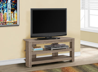 TV Stand, Console, Media Entertainment Center, 3 Storage Shelves