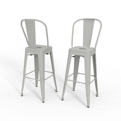 Fletcher - Handcrafted Metal Stool (Set of 2)