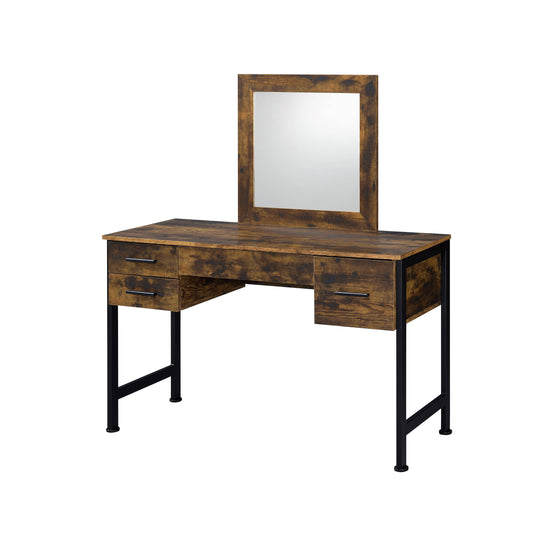 Juvanth - Rustic Vanity Desk Mirror - Oak