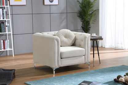 Contemporary Sloped Arm Chair