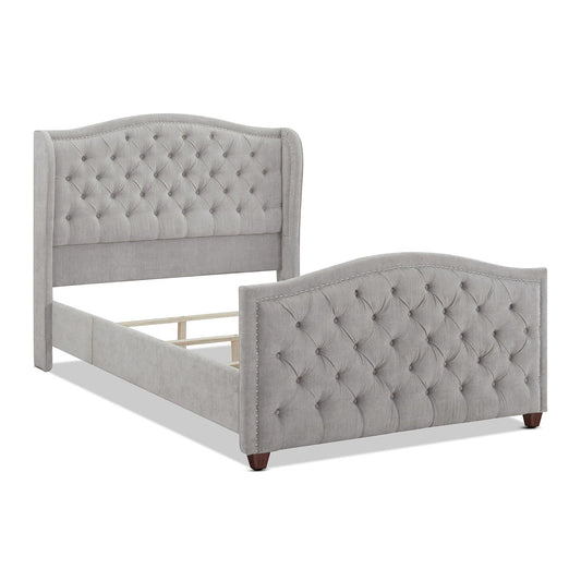 Marcella - Upholstered Shelter Headboard Bed Set