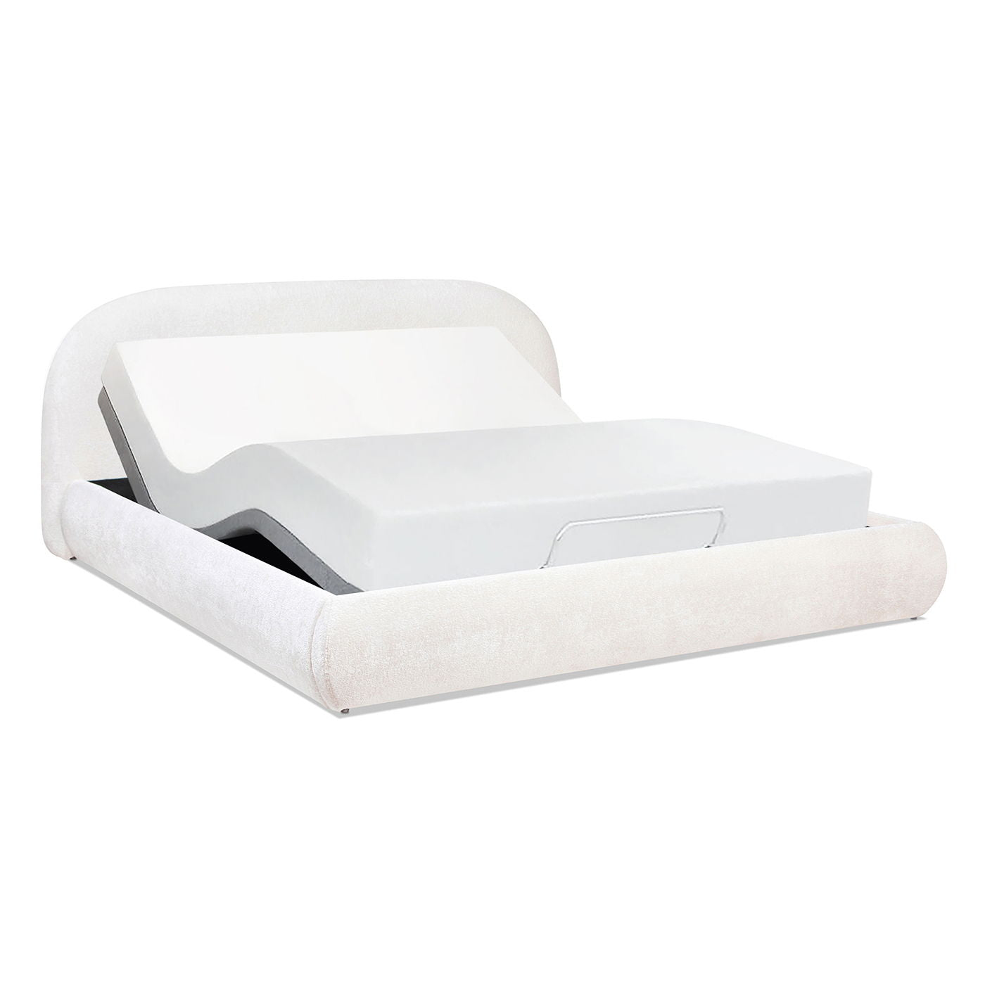 Archie Puffy Grounded - Upholstered Platform Bed