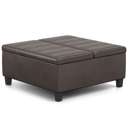 Ellis - Upholstered Coffee Table Storage Ottoman