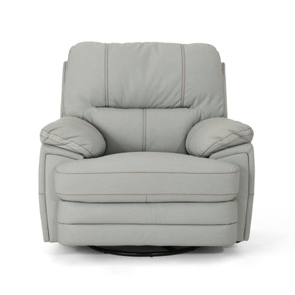 Wide - Faux Leather Manual Swivel Standard Recliner