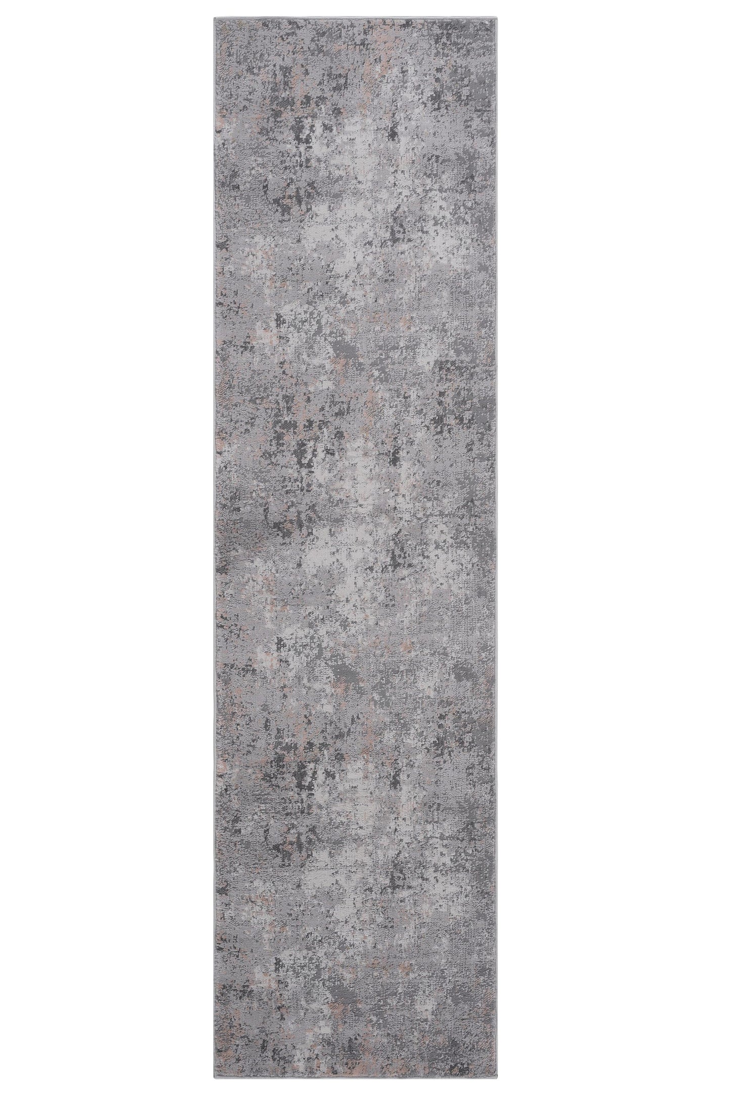 2' x 8' Abstract Non-Shedding Stylish And Stain Resistant Area Rug - Gray / Multi