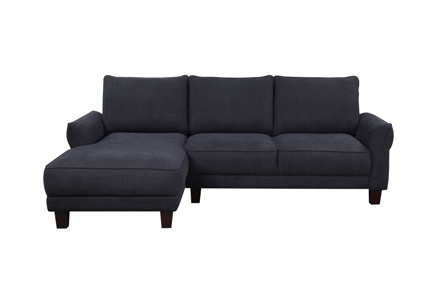 Belle - Sherpa Sectional Sofa With Left Facing Chaise