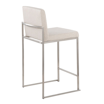 Fuji - Contemporary High Back Counter Stool, Functional Design