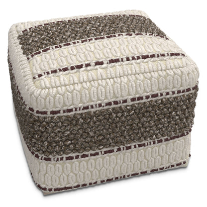 Grady - Handcrafted Square Pouf