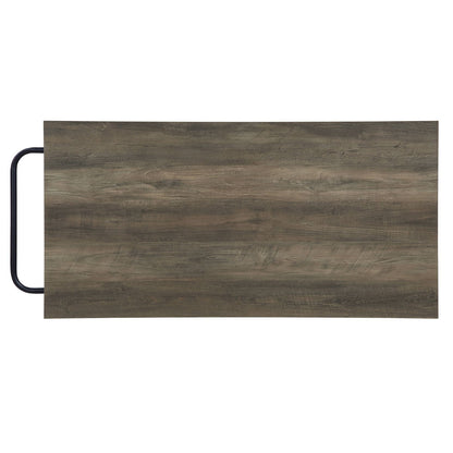 Lona - Kitchen Island - Rustic Oak / Black