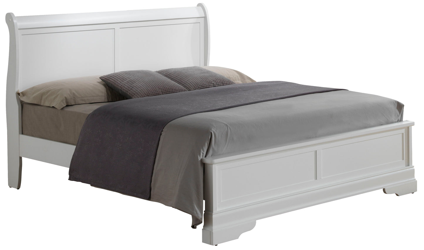 Sleigh Bed With Low Footboard