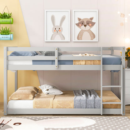 Twin Over Twin Floor Bunk Bed