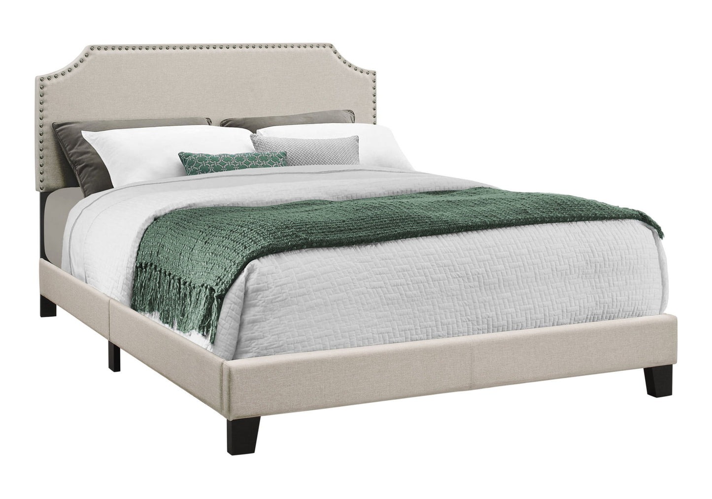 Bed Upholstered, Transitional