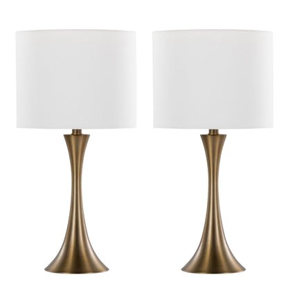 Lenuxe - Contemporary & Modern Design Table Lamp (Set of 2)