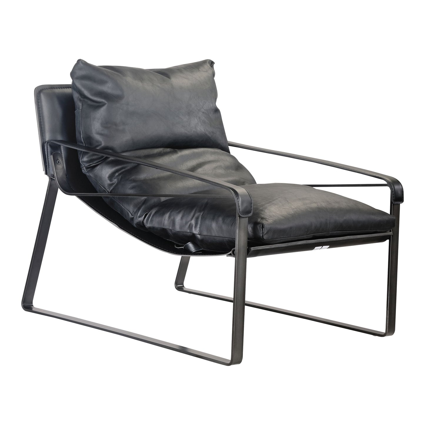 Connor - Club Chair - Black - Leather