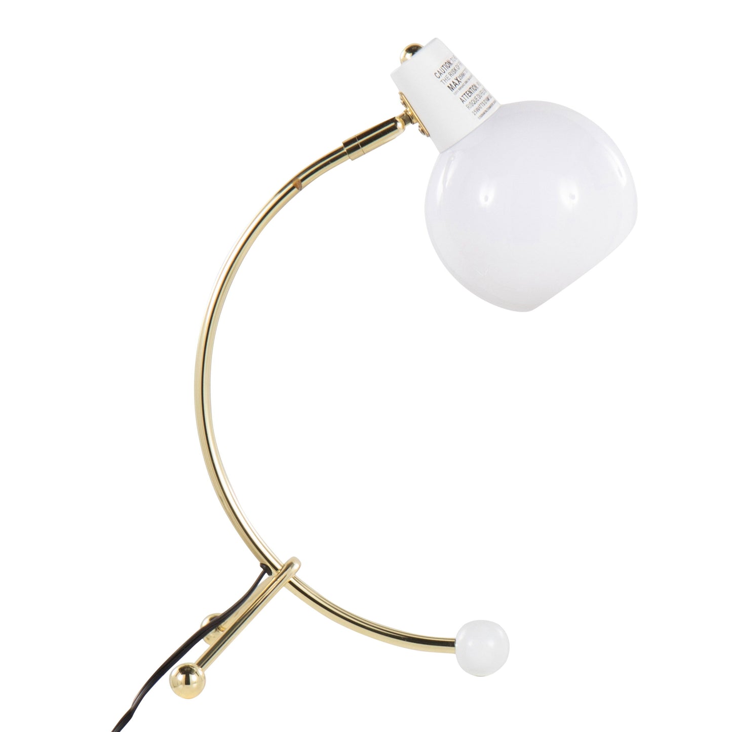 Eileen - Contemporary Task Lamp - Gold / White