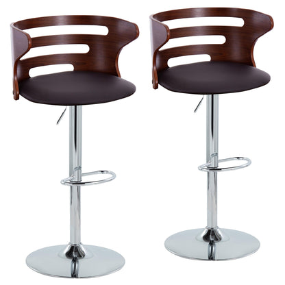 Cosi - Mid-Century Modern Adjustable Barstool With Swivel (Set of 2)