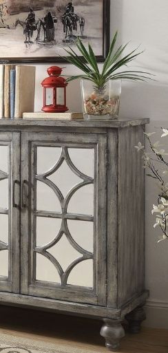 Velika - Weathered Console Table - Gray