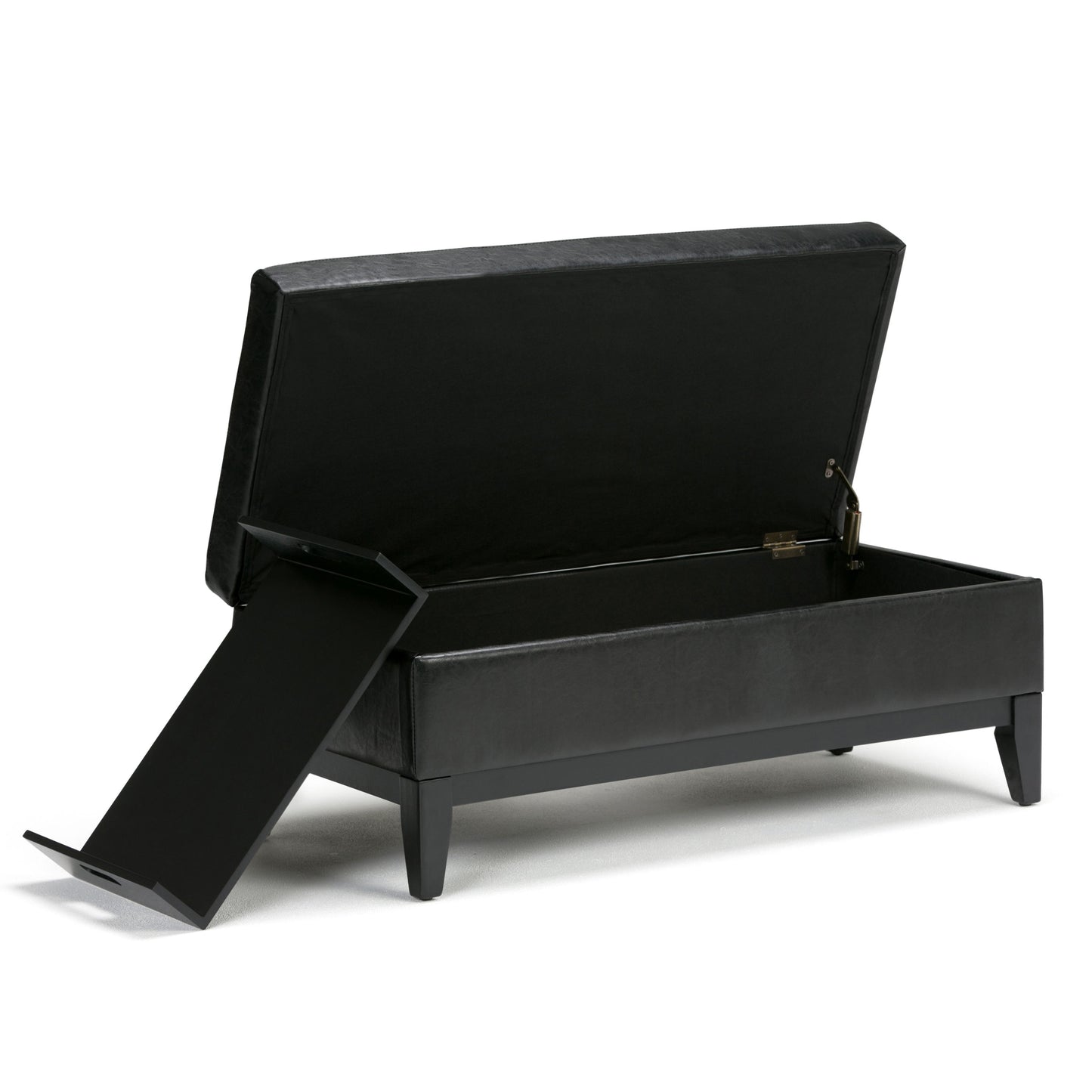 Oregon - Contemporary Storage Ottoman Bench With Tray