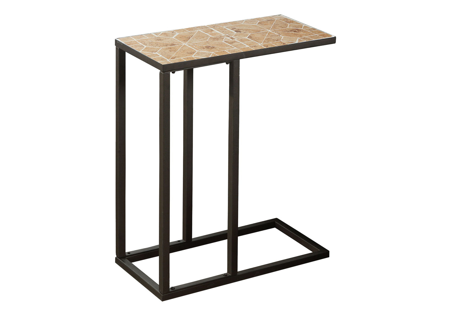 Accent Table, C - Shaped, Transitional - Brown