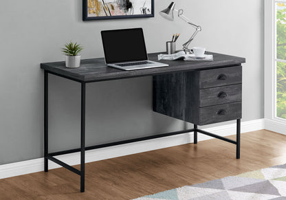 Computer Desk For Home Office, Laptop, 3 Storage Drawers, Contemporary & Moder