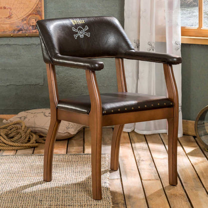 Pirate - Brown Leatherette Chair