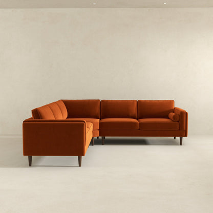 Amber - Velvet Corner Sectional Sofa