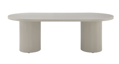 Laela - Dining Table - Bone White