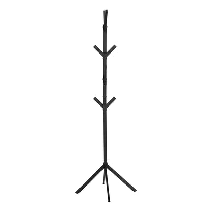 Coat Rack, Hall Tree, Free Standing, 8 Hooks, Entryway, Contemporary & Modern