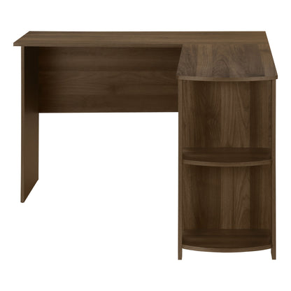 Computer Desk, Home Office, Corner, Storage Shelves, L Shape, Laptop, Contemporary & Modern - Walnut