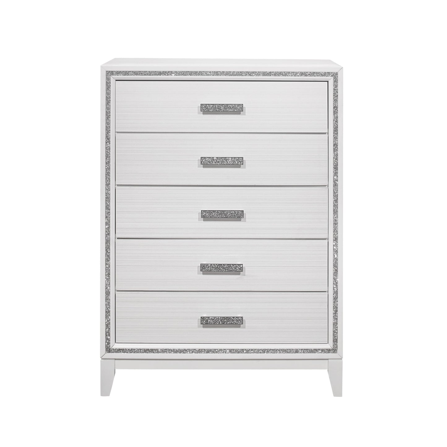 Almera - Glitter Chest - White