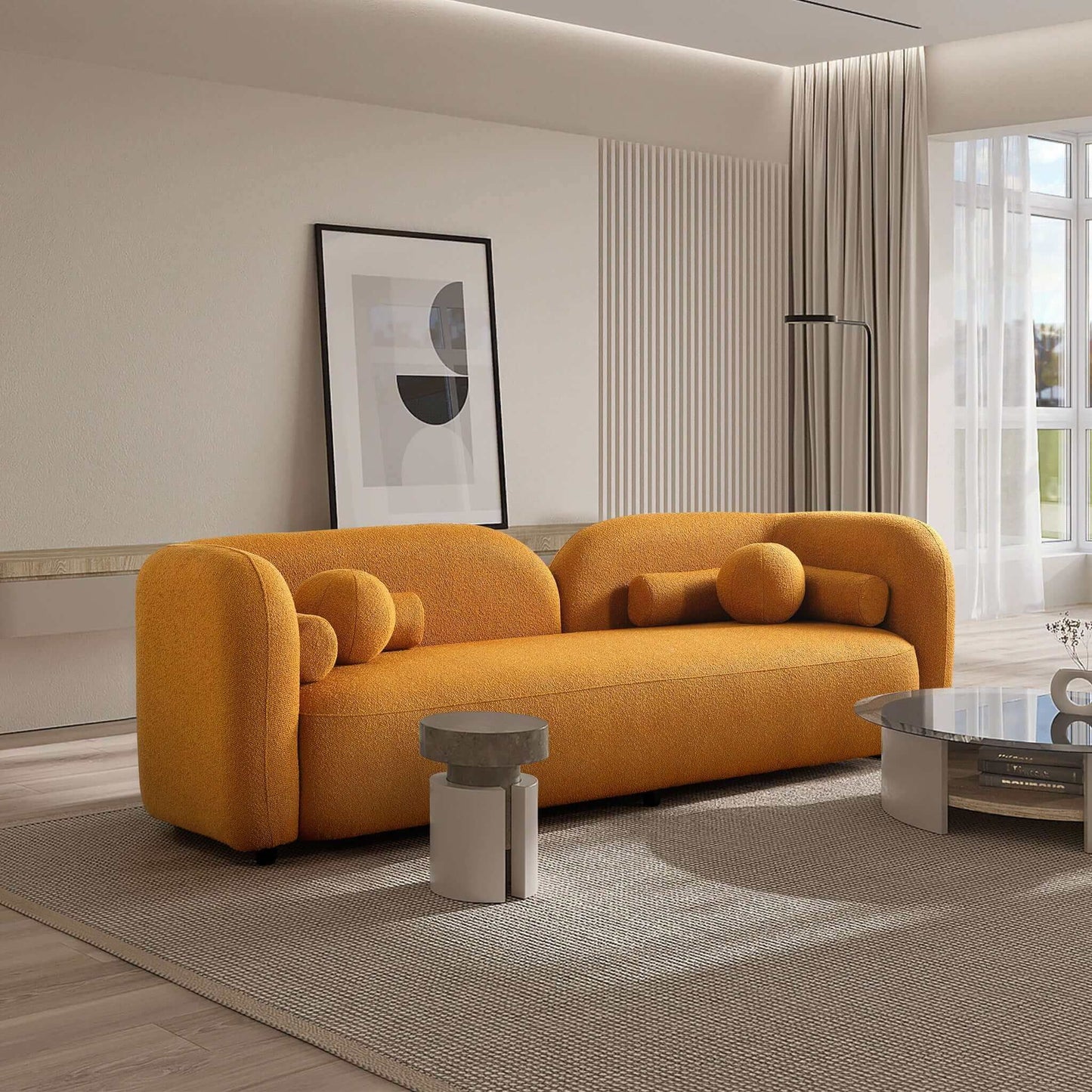 Donna - Japandi Design Boucle Sofa